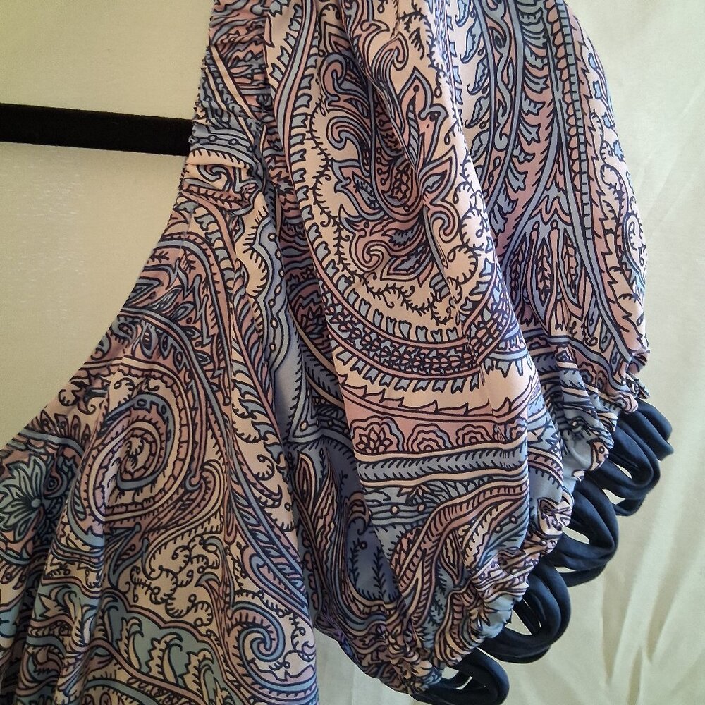 Anthropologie Plenty by Tracy Reese Dress 100% Silk Scallop Velvet Details SZ 8 - Picture 5 of 8